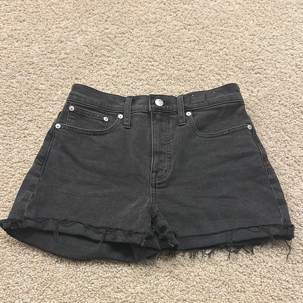 Women's Black Denim Shorts